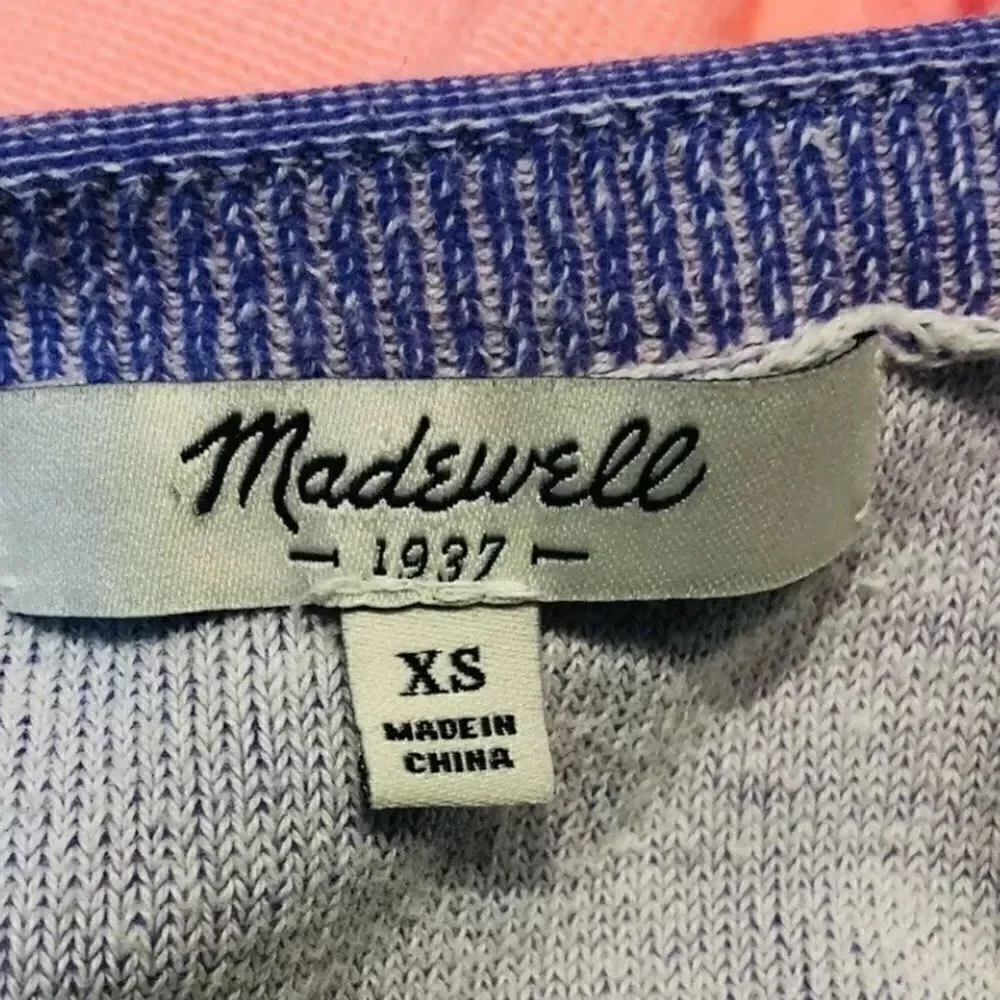 Madewell Neon Colorblock Sweater XS